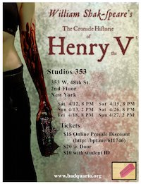 The Cronicle Historie of Henry the Fift poster